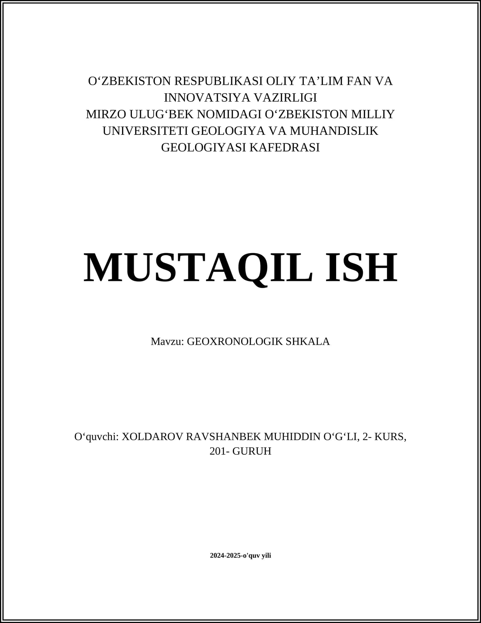 GEOXRONOLOGIK SHKALA 1