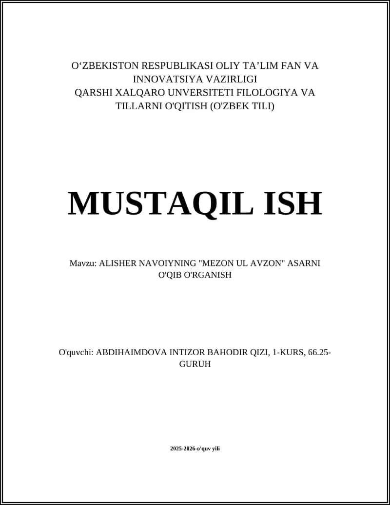 MEZON UL AVZON 1