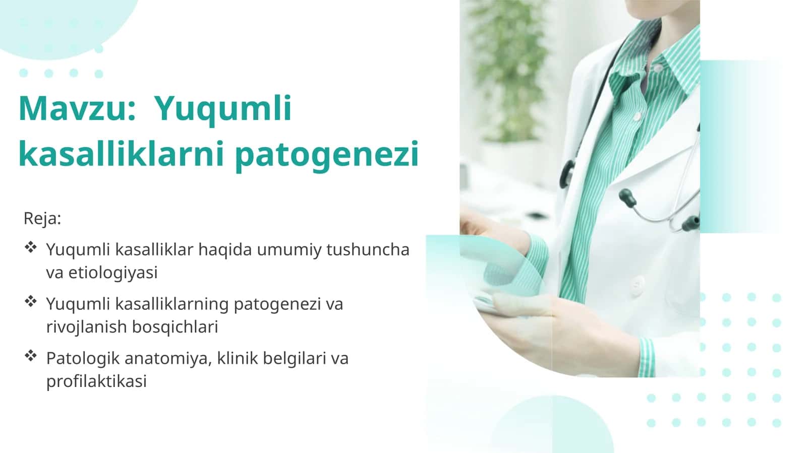 Yuqumli kasalliklarni patogenezi 1