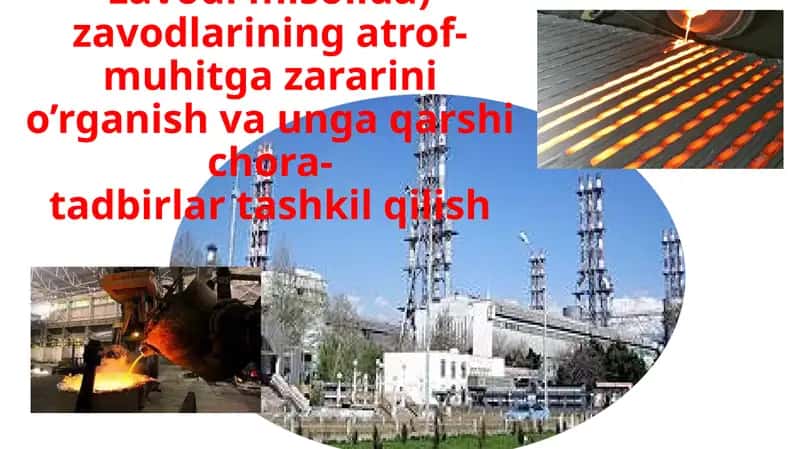Metallurgiya(Alyuminiyzavodimisolida)zavodlariningatrof-muhitgazararinio’rganishvaungaqarshichora-tadbirlartashkilqilish 1