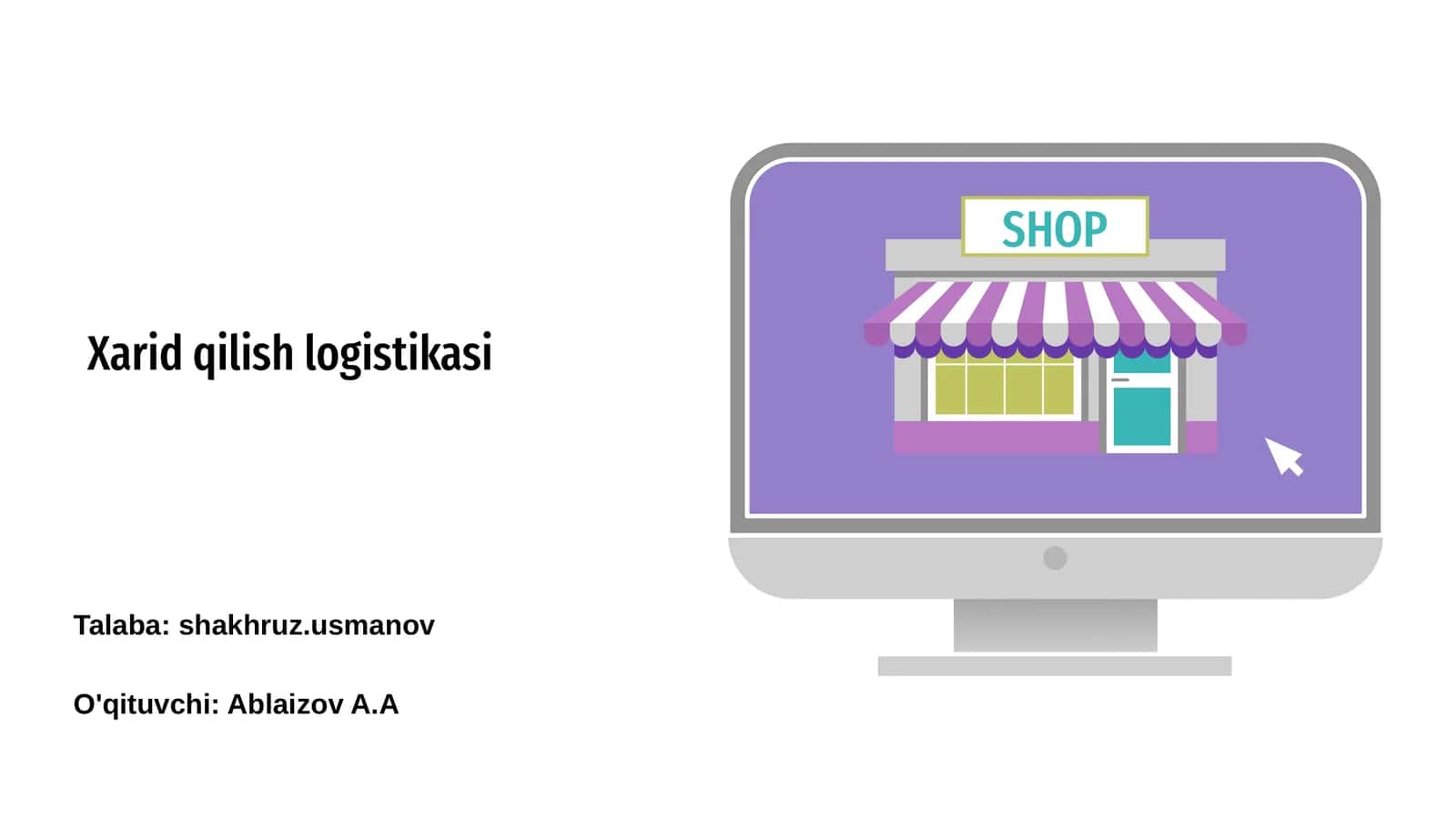 Xarid qilish logistikasi 1