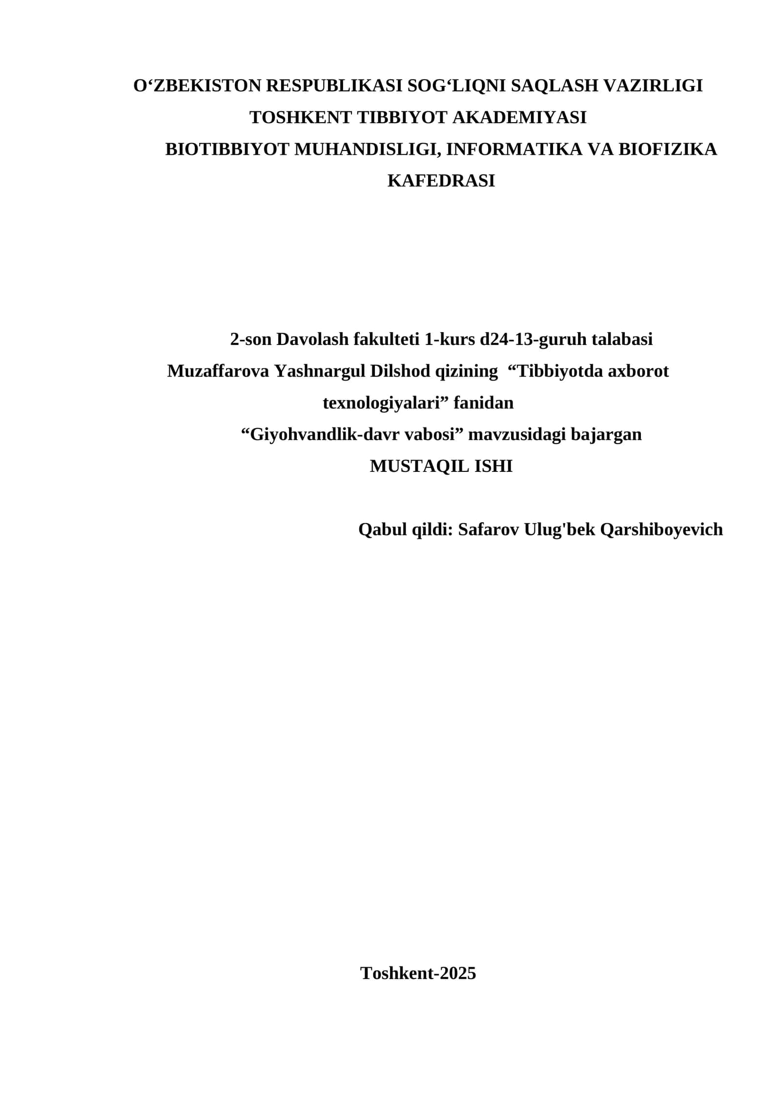 Giyohvandlik-davr vabosi 1