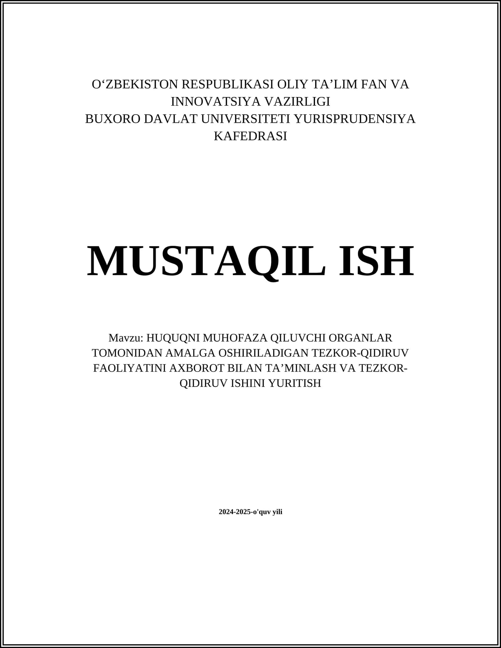 Tezkor-qidiruv faoliyati 1