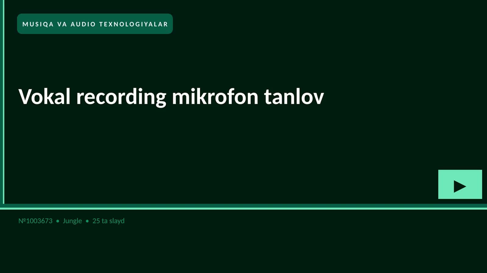Vokal recording mikrofon tanlov 1