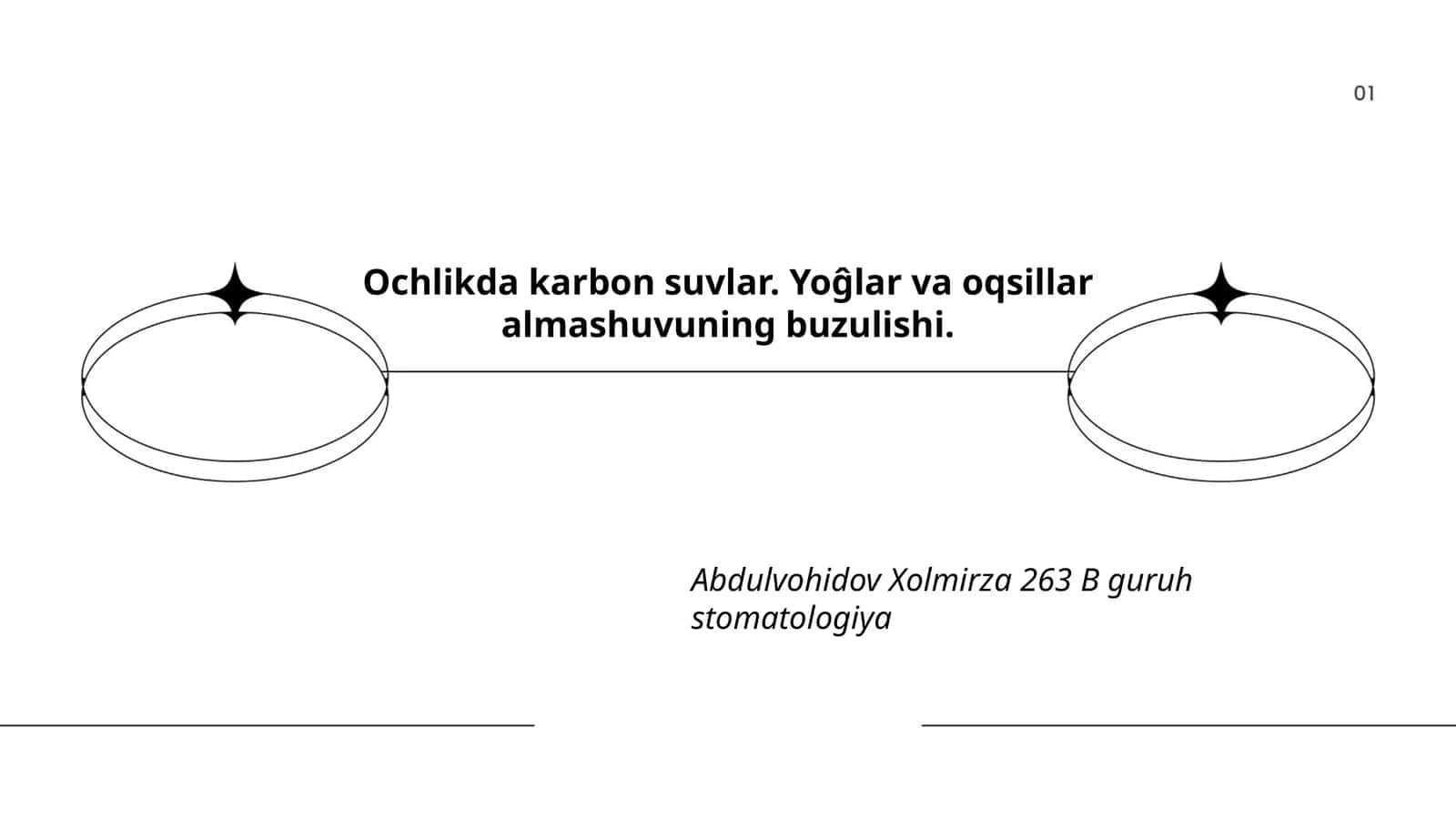 Ochlikda karbon suvlar metabolizmi 1