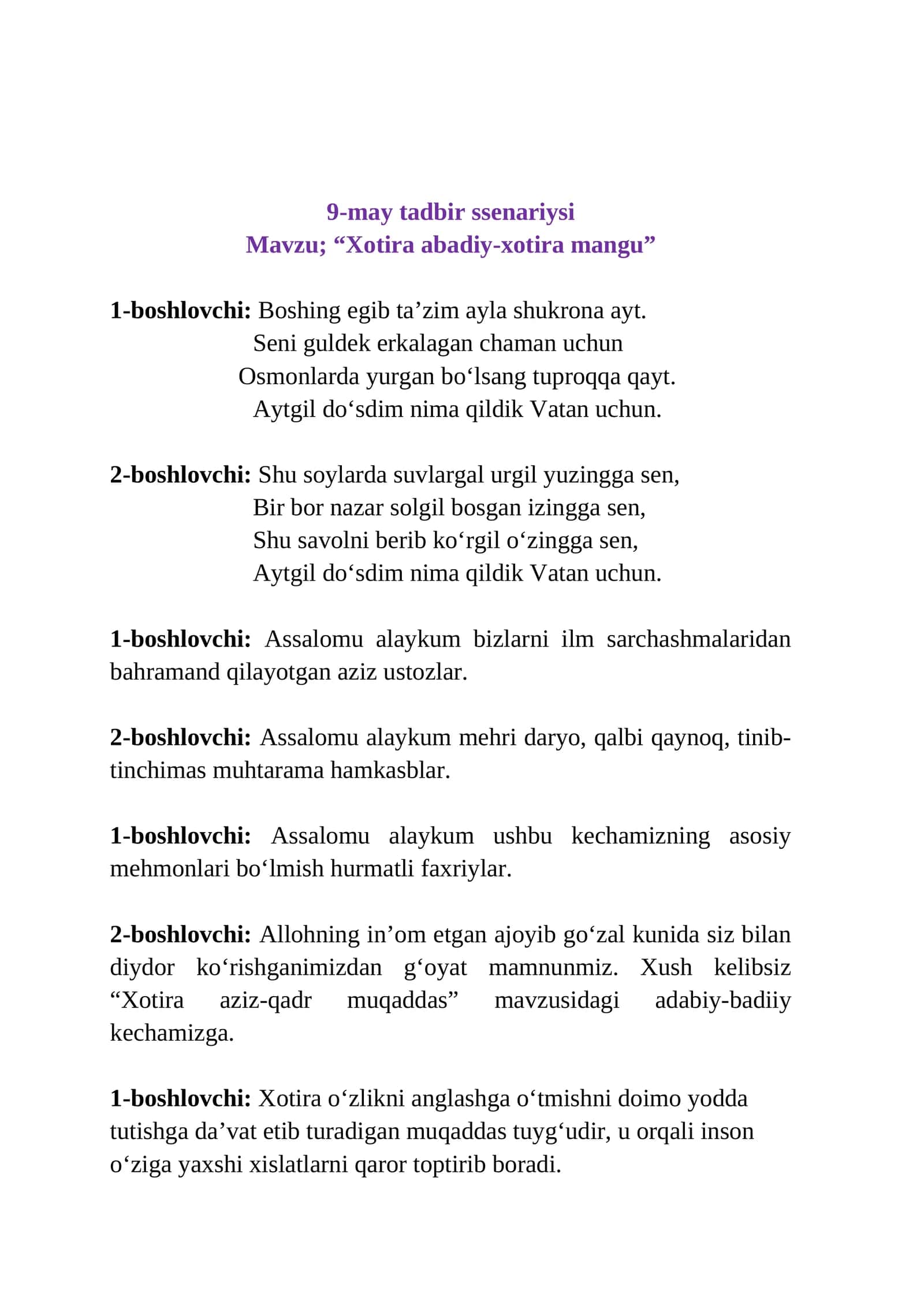 “Xotira abadiy-xotira mangu” 1
