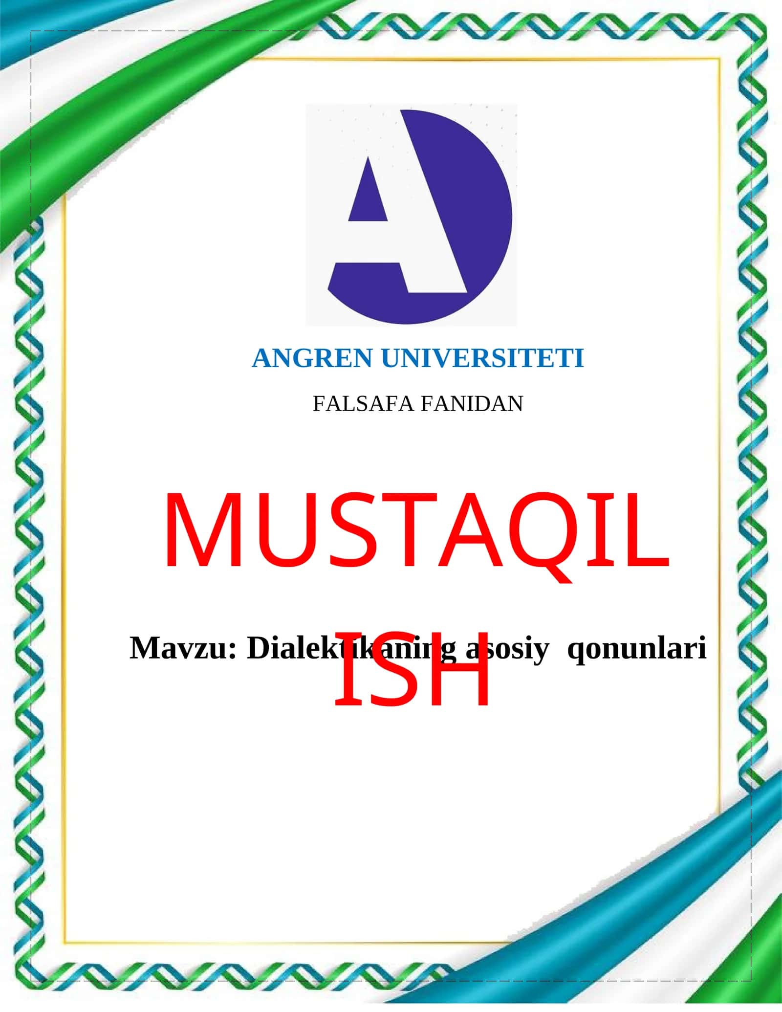 Dialektikaning asosiy qonunlari 1