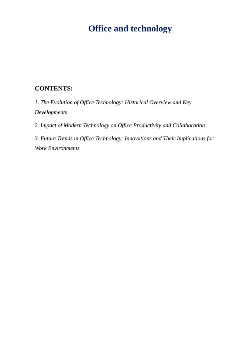 Office and technology 1