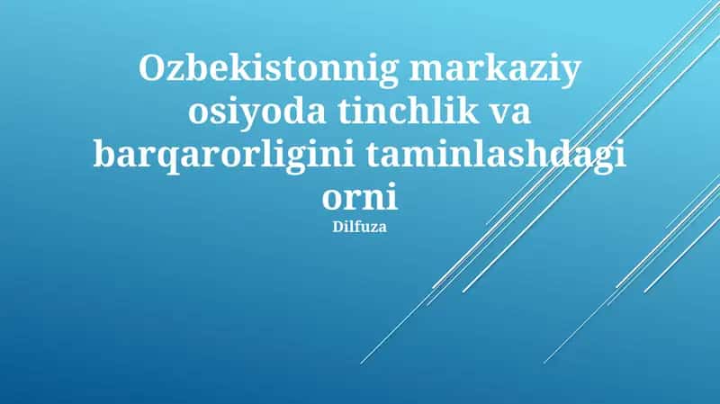 Geostrategiya va Tashqi Siyosat 1