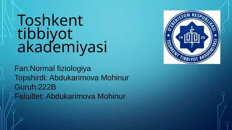 Muskullar xossalarini o'rganish usullari. Tetanus 1