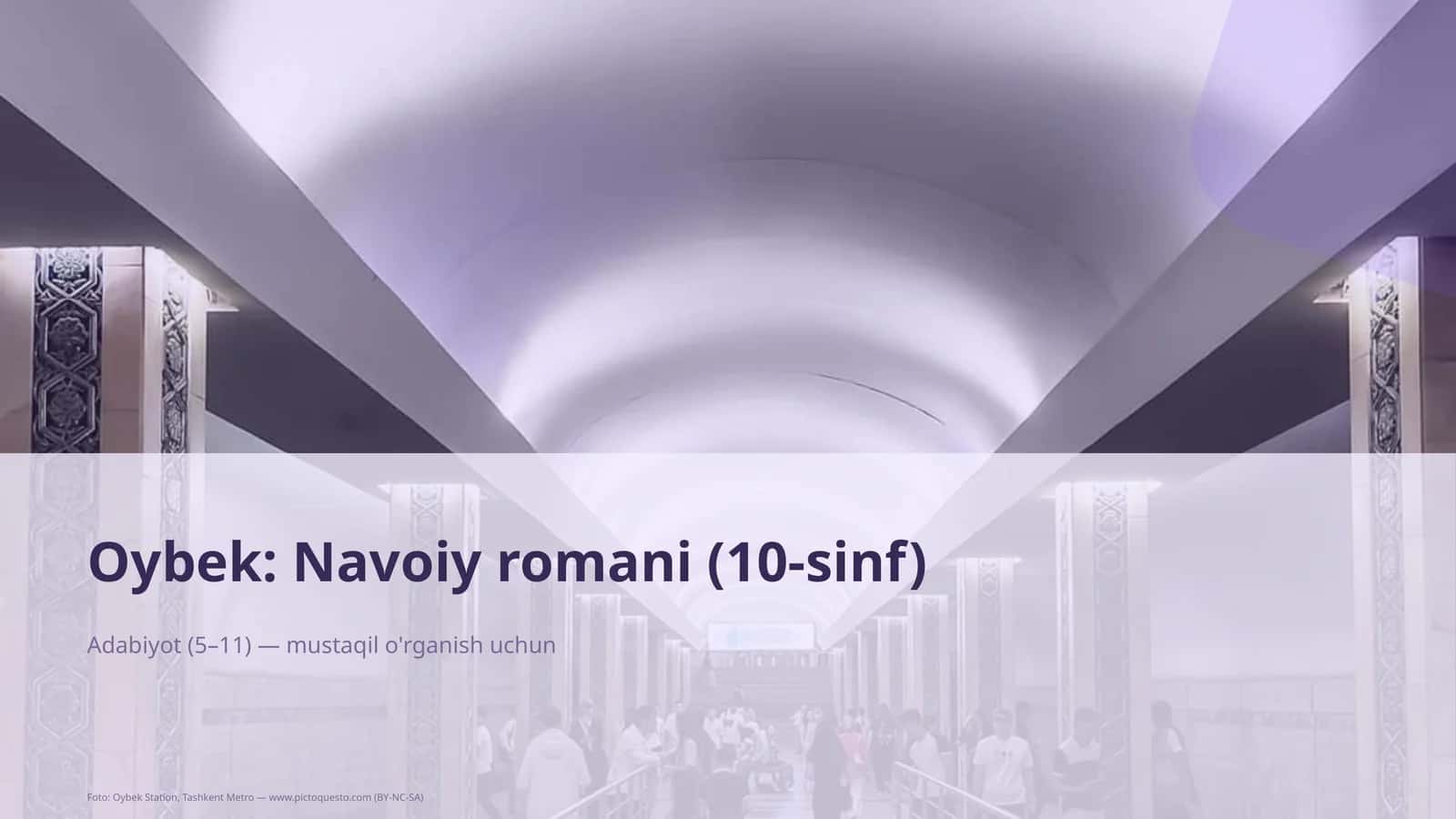 Oybek: Navoiy romani 1