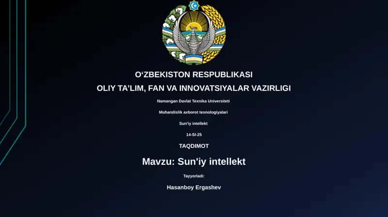 Sun'iy intellekt 1