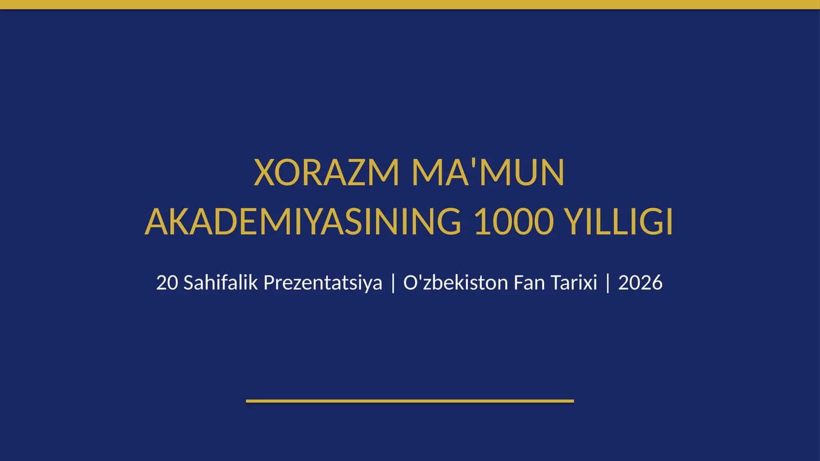 Xorazm Maʼmun Akademiyasi 1