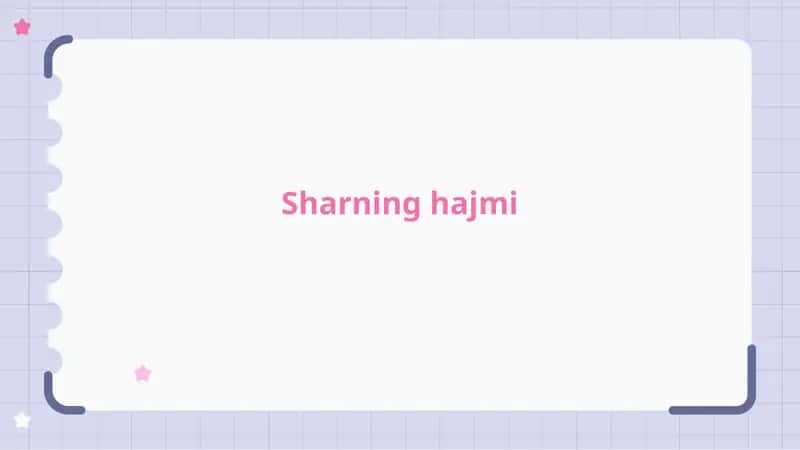 Sharning hajmi 1