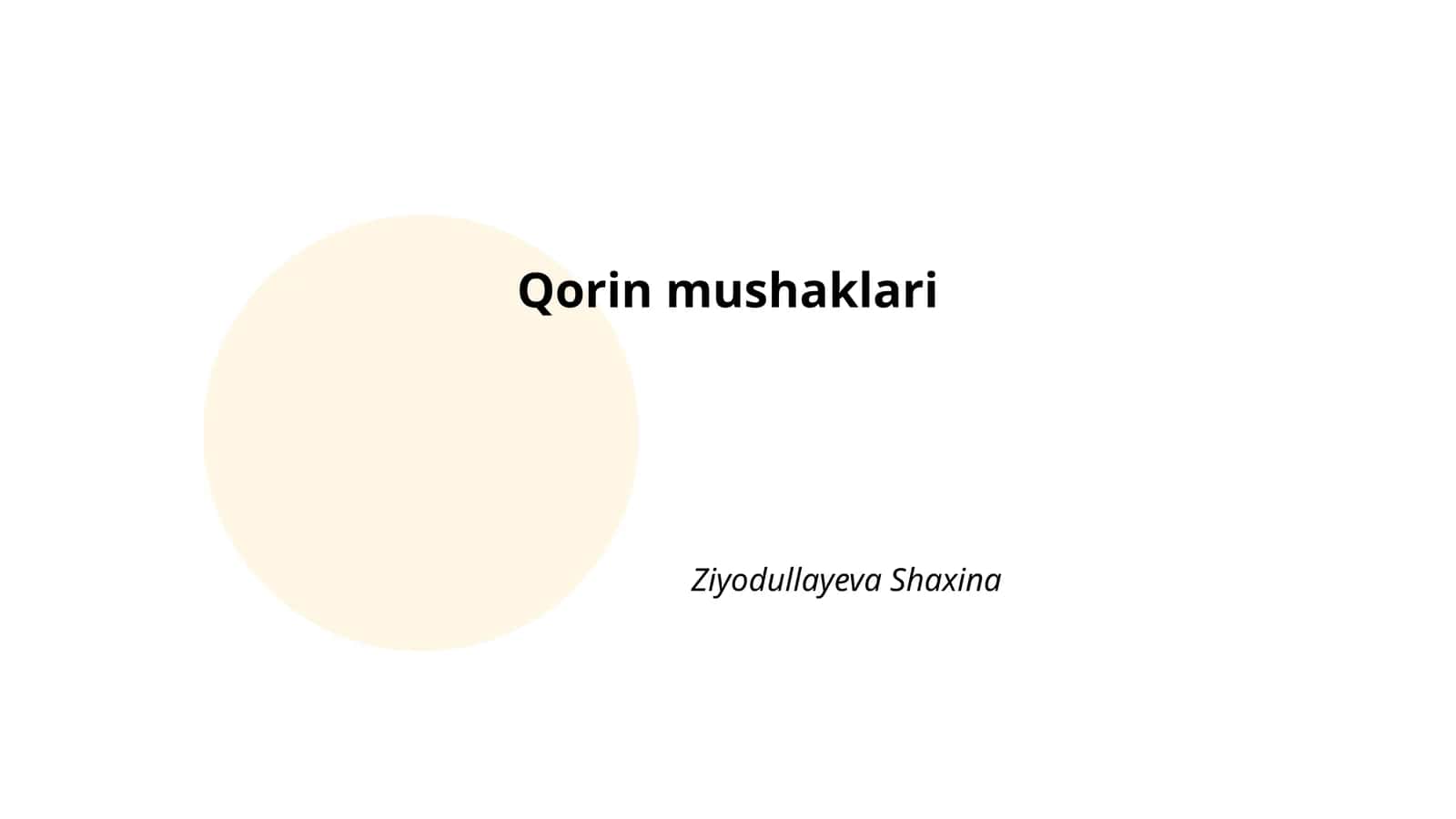 Qorin mushaklari 1