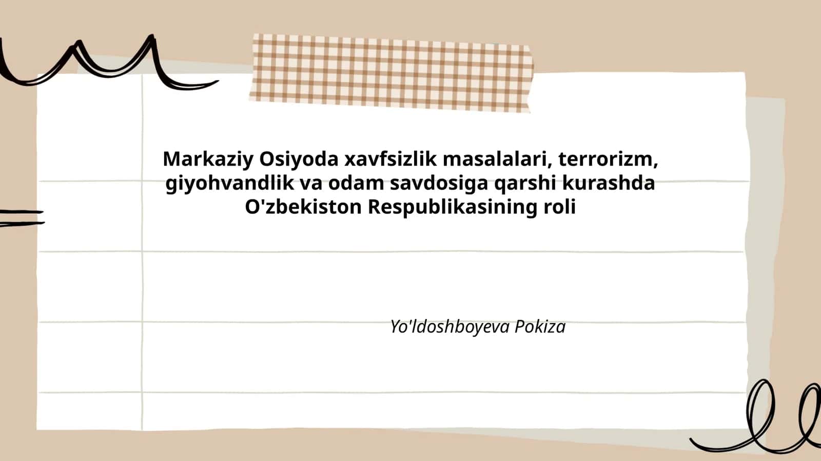 O'zbekiston Respublikasining xavfsizlik roli 1