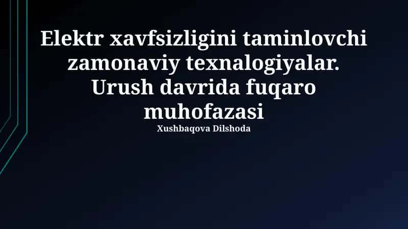 Tibbiy yordam ko'rsatish 1