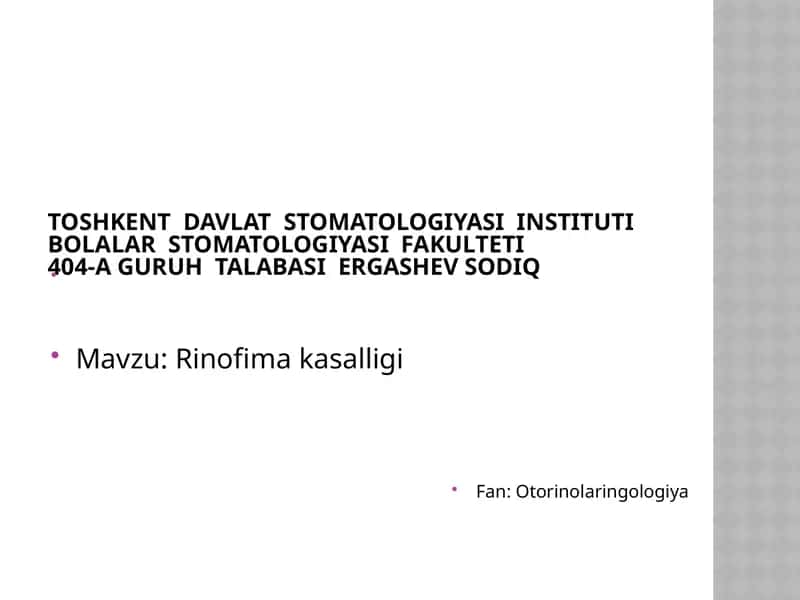 Rinofimakasalligi 1