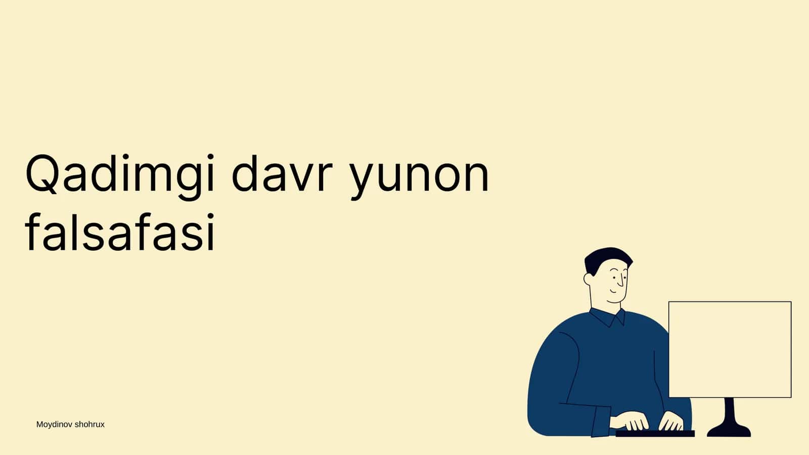 Qadimgi davr yunon falsafasi 1