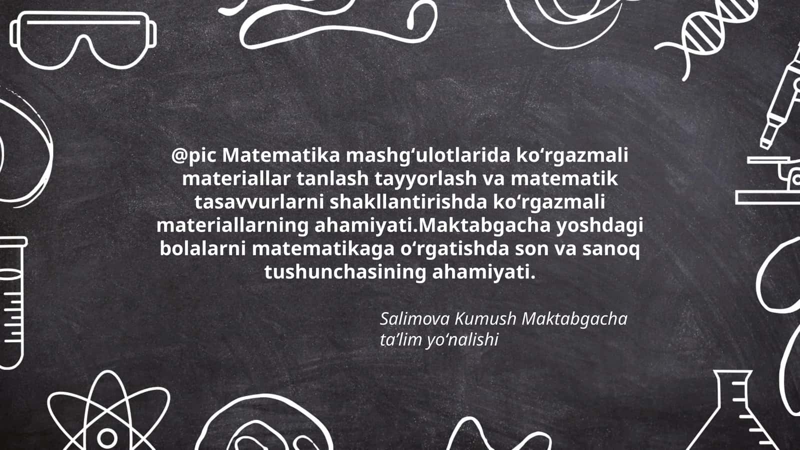 Matematika mashgʻulotlarida koʻrgazmali materiallar 1
