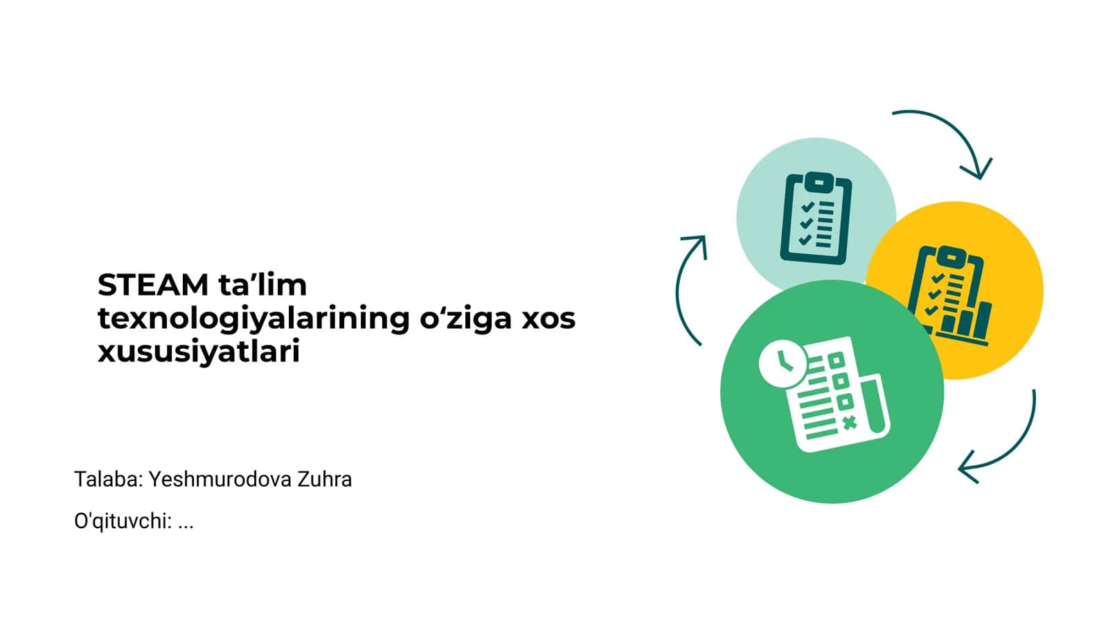 STEAM ta'lim texnologiyalarining o‘ziga xos xususiyatlari 1