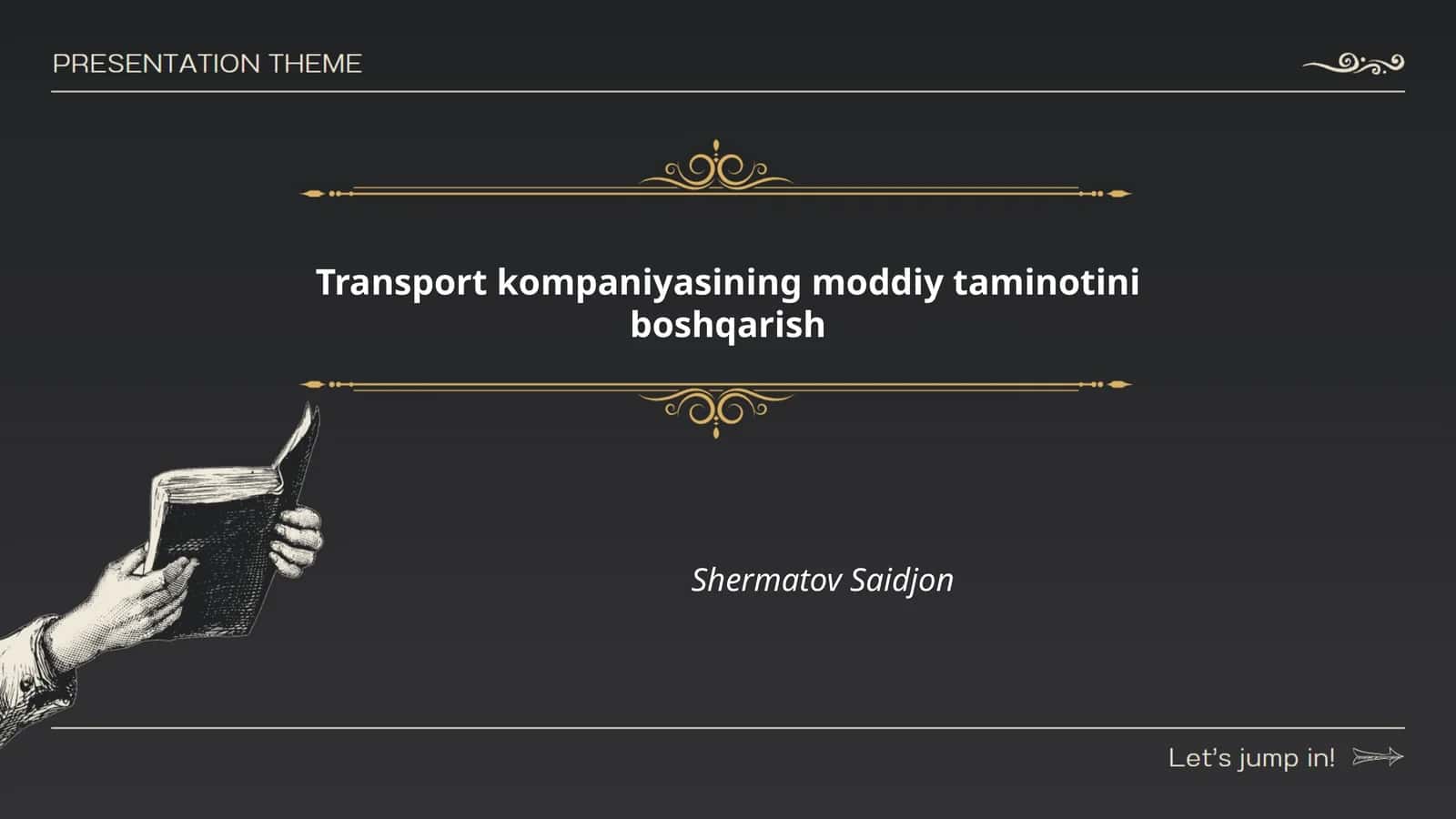 Moddiy ta'minotning boshqarish 1