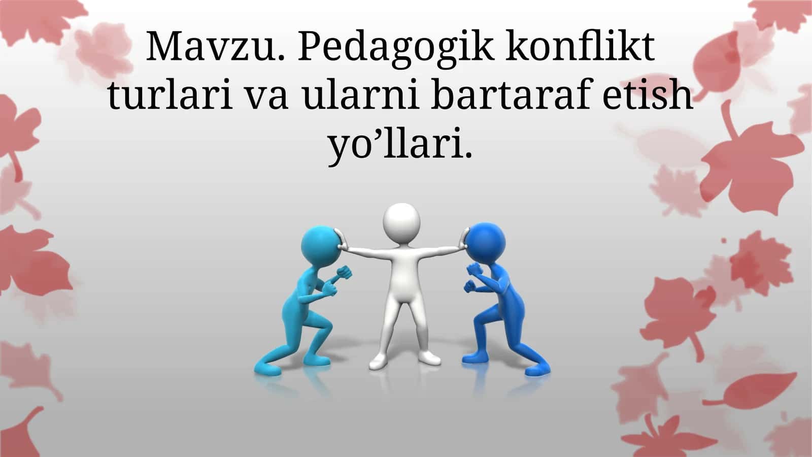 Pedagogikkonfliktturlarivaularnibartarafetishyo’llari 1