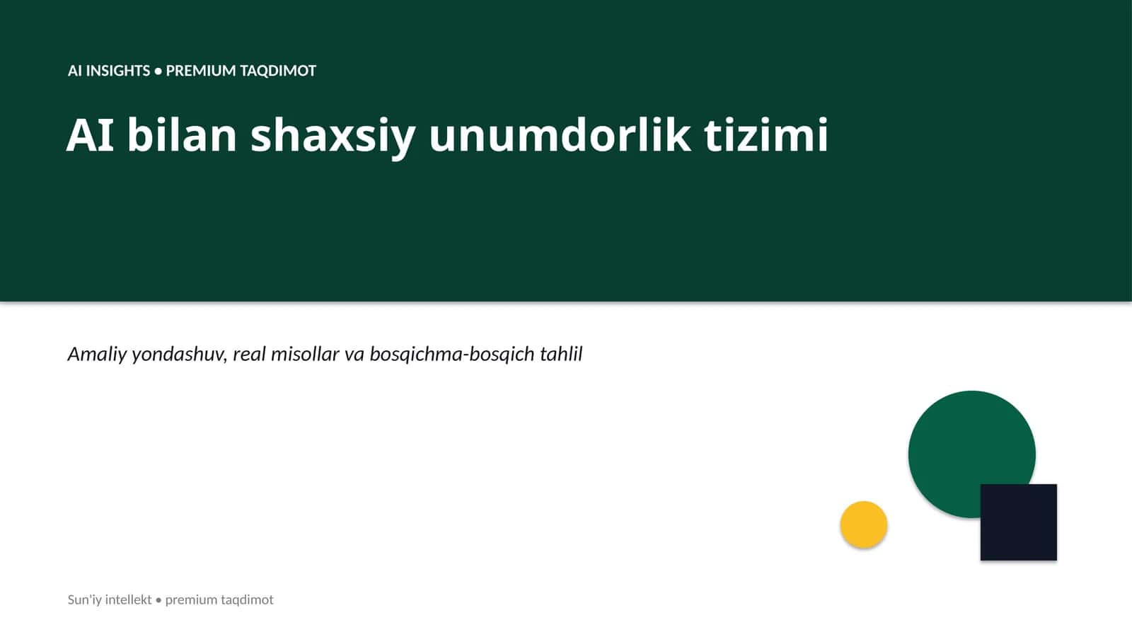 AI bilan shaxsiy unumdorlik tizimi 1