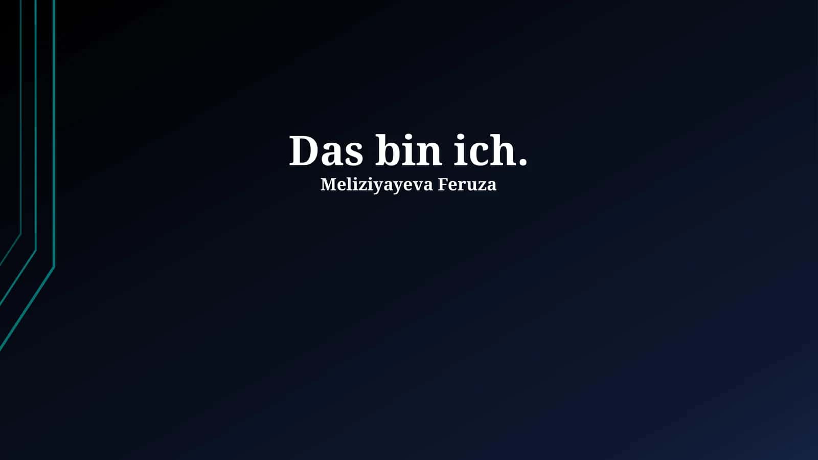 Das bin ich 1