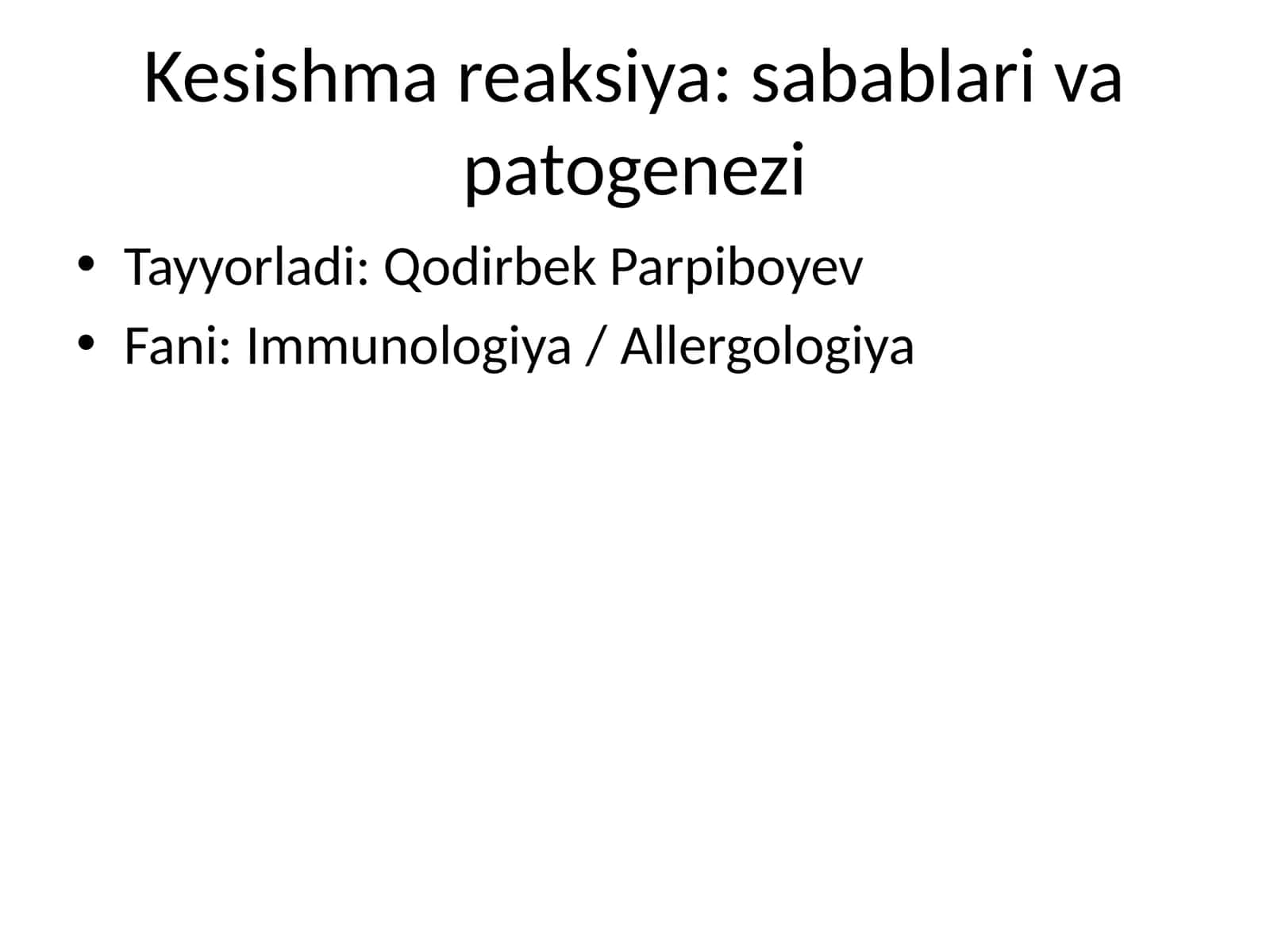 Kesishma reaksiya: sabablari va patogenezi 1