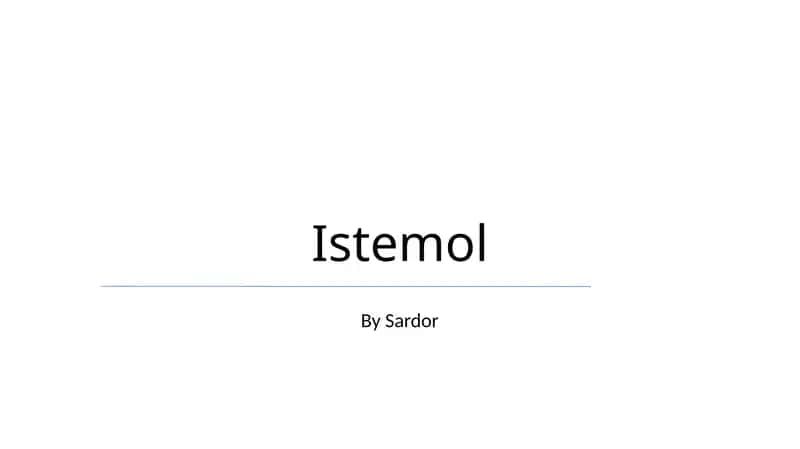 Istemol 1