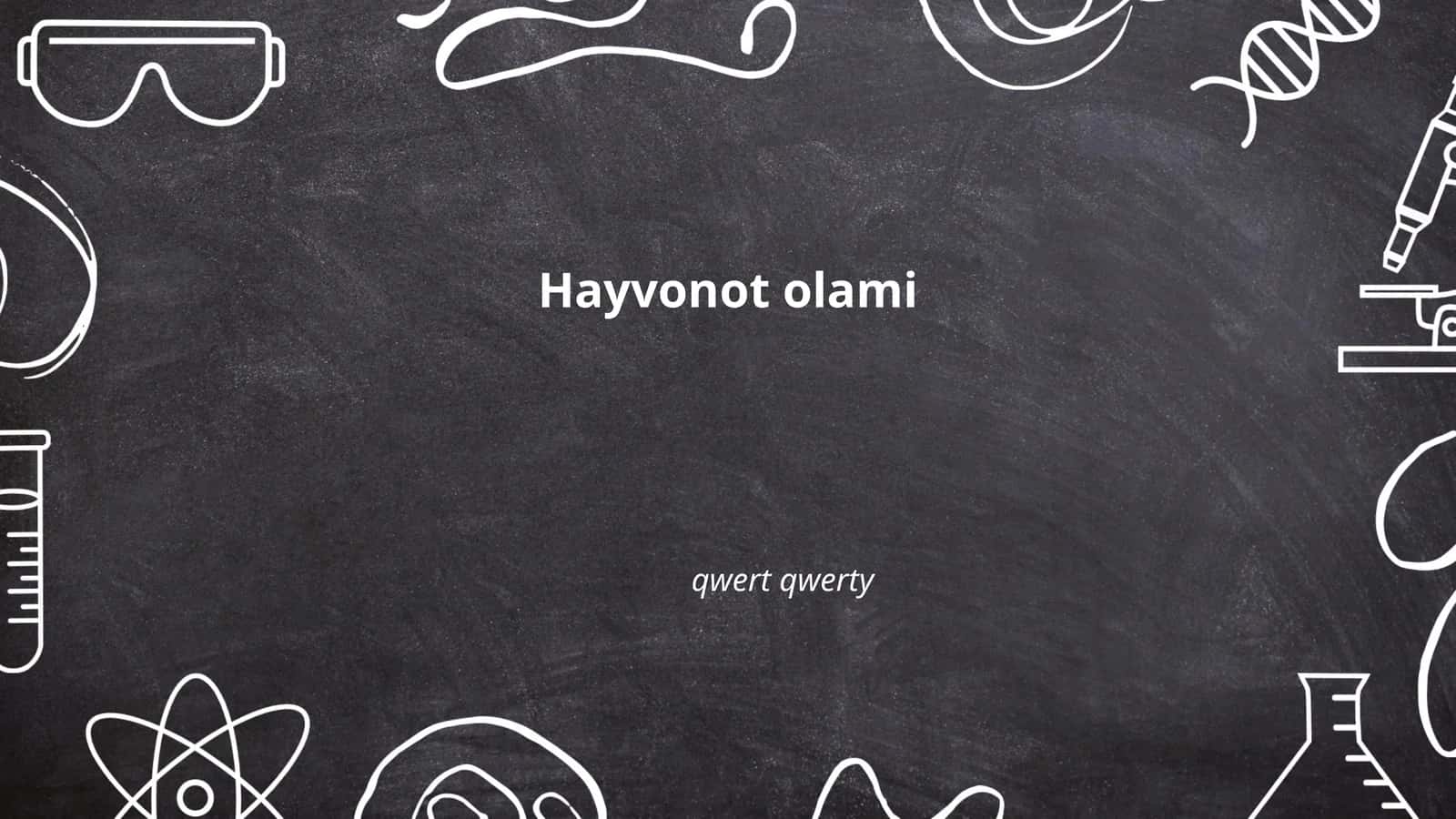 Hayvonot olami 1