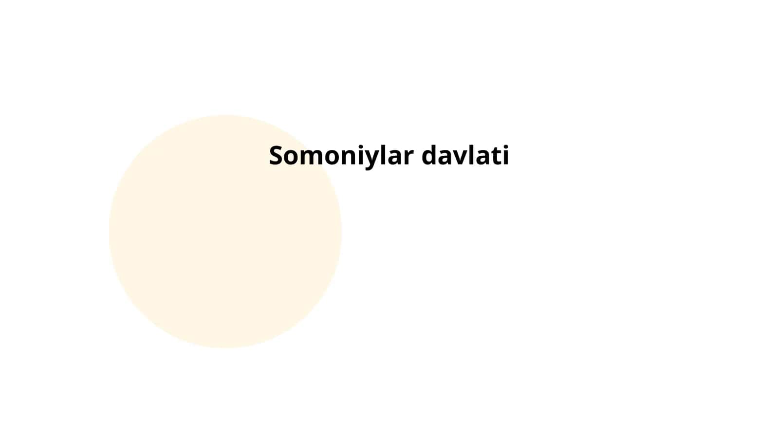 Somoniylar davlati tarixi 1