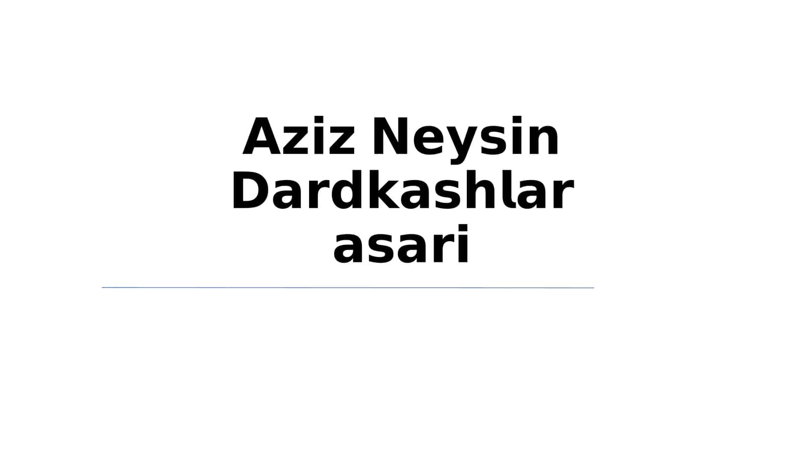 Aziz Nesin Dunyosi 1