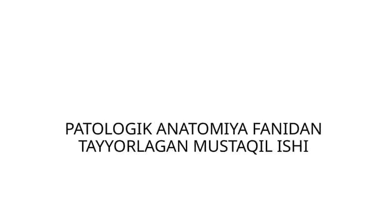 Tasodifiy yurakdan o'lim sindromi. 1