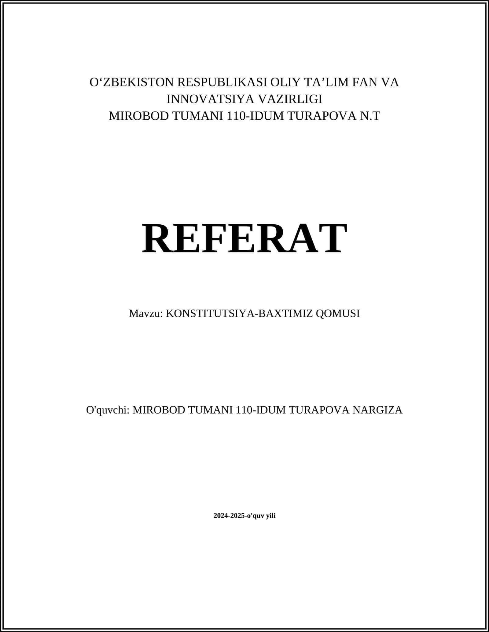 KONSTITUTSIYA-BAXTIMIZ QOMUSI 1