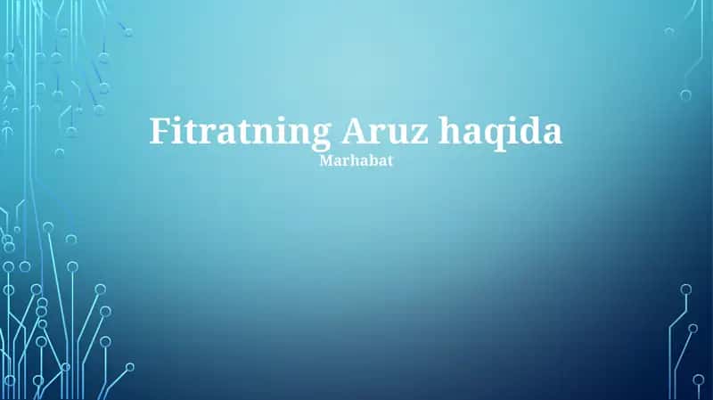 Fitratning Aruz 1
