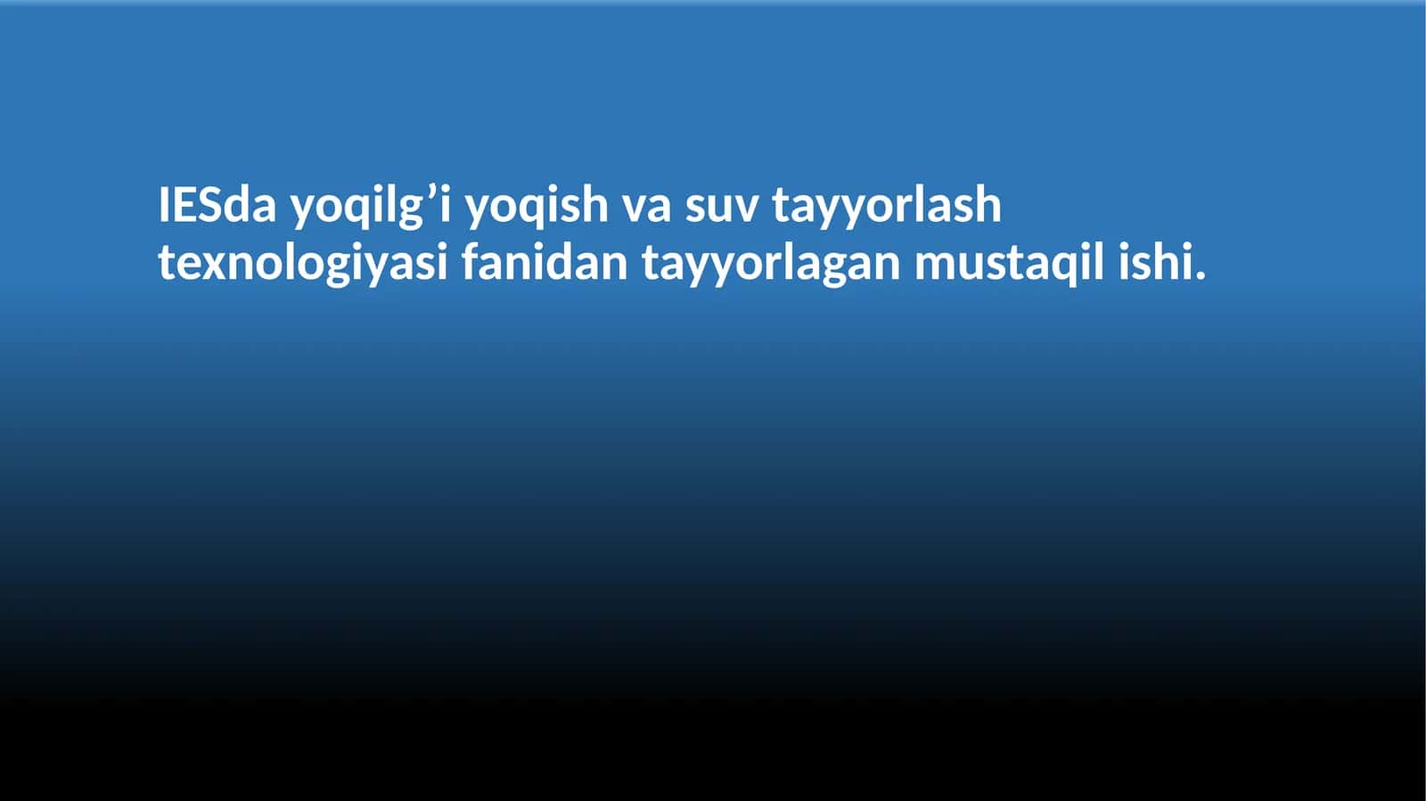 Bug‘turbinasiningbug‘sarfi,foydaliishkoeffitsientivaquvvatihisoblash 1