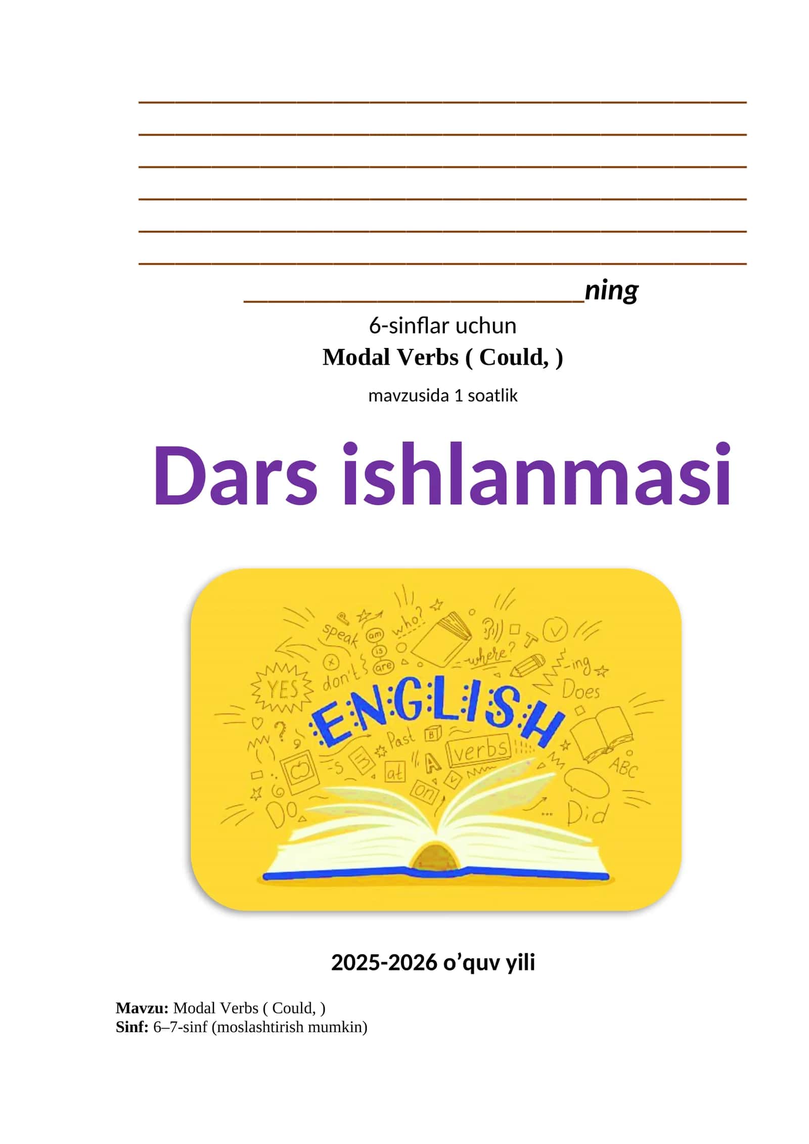 Modal Verbs ( Could, ) 1