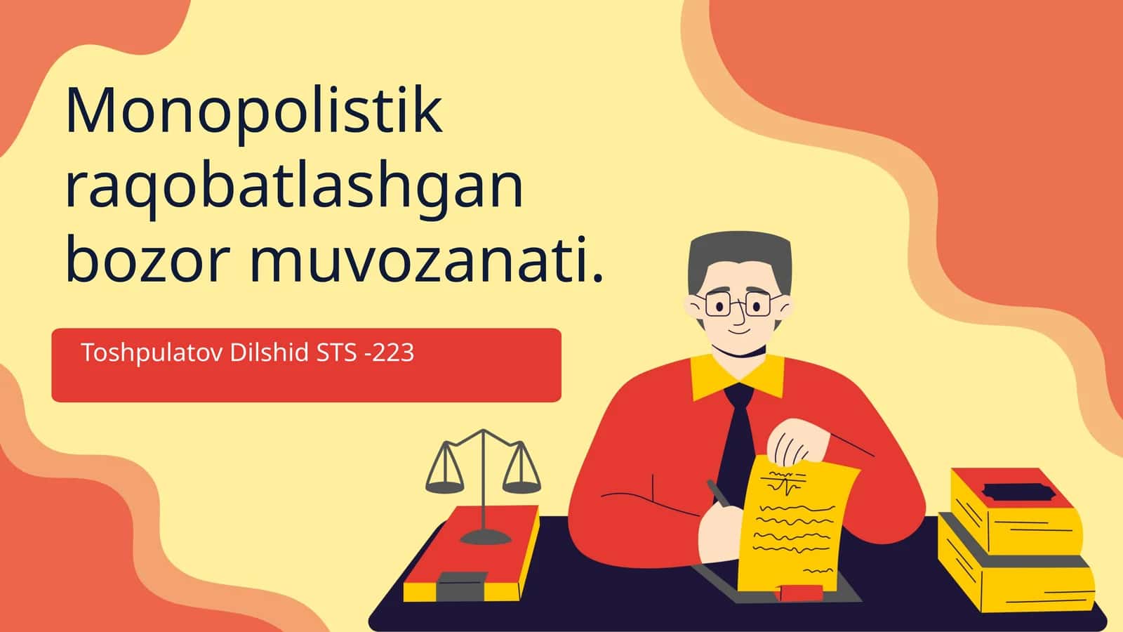 Monopolistik raqobatlashgan bozor muvozanati 1