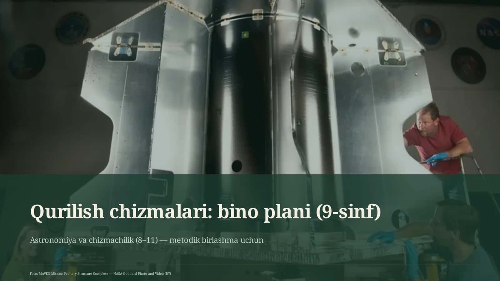 Qurilish chizmalari: bino plani (9-sinf) 1