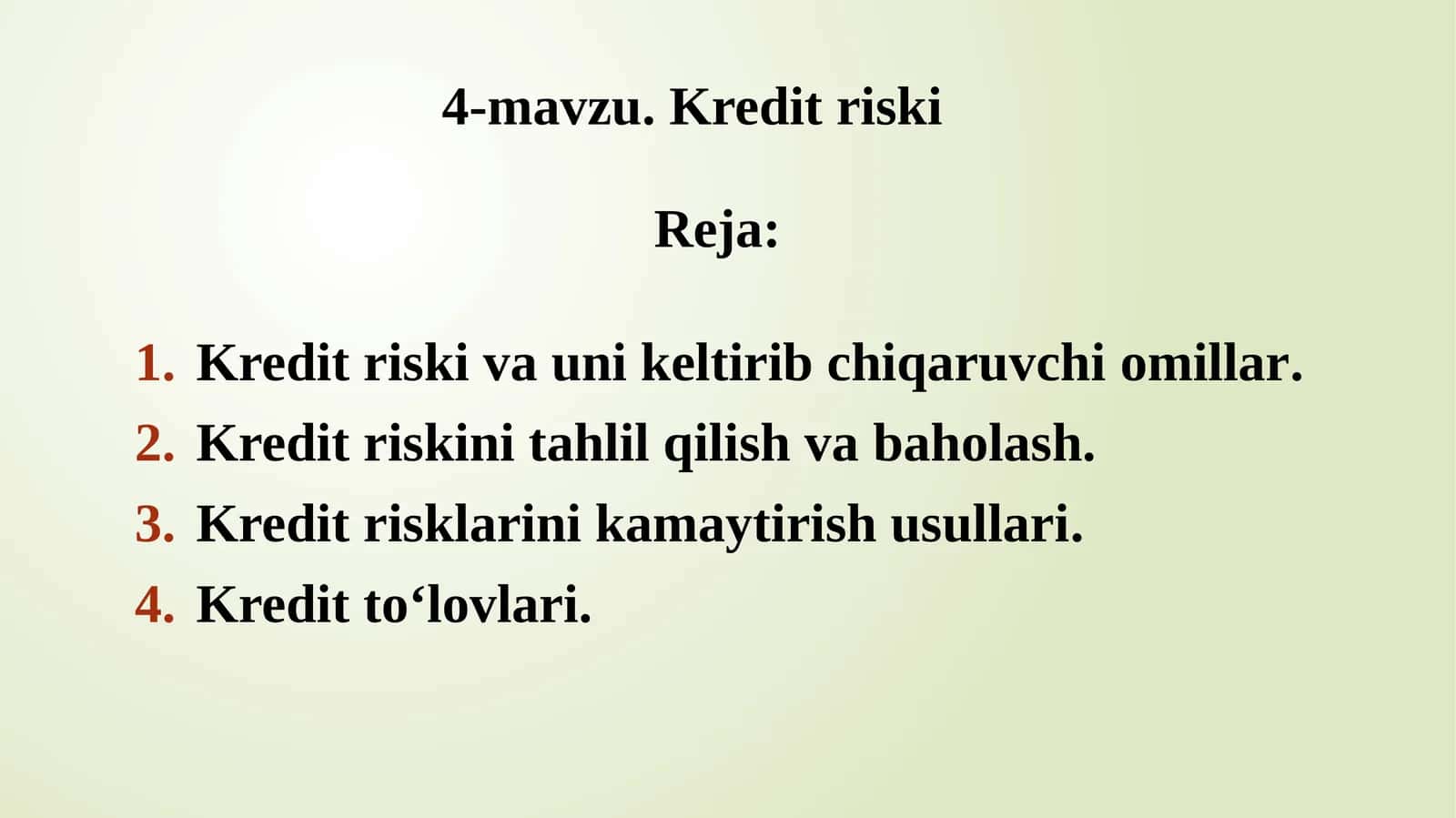 Kreditriski 1