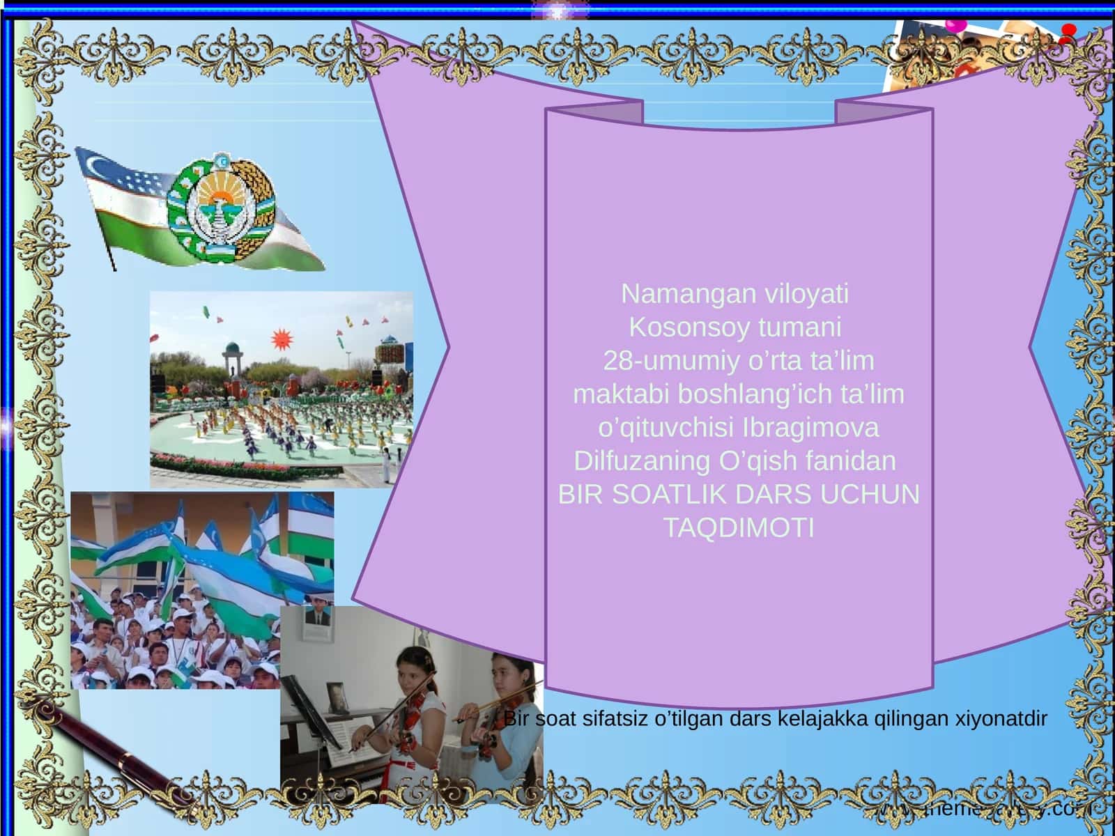 BIR SOATLIK DARS UCHUN TAQDIMOTI 1