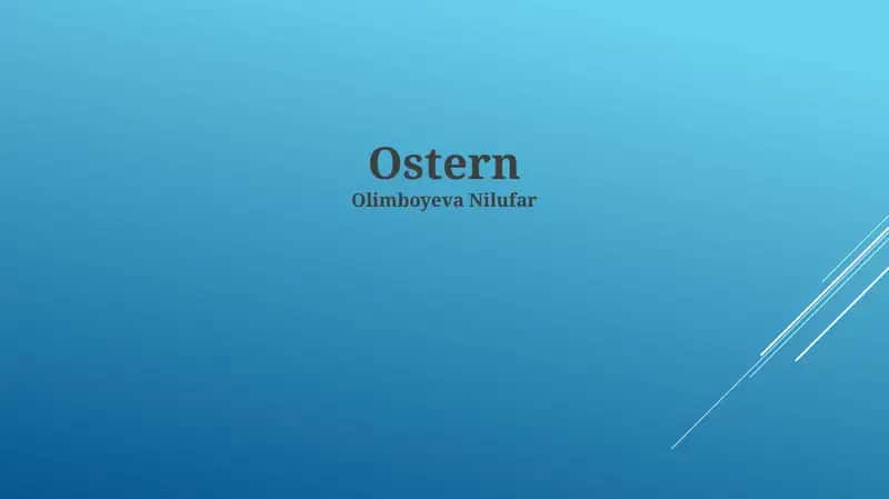 Ostern 1
