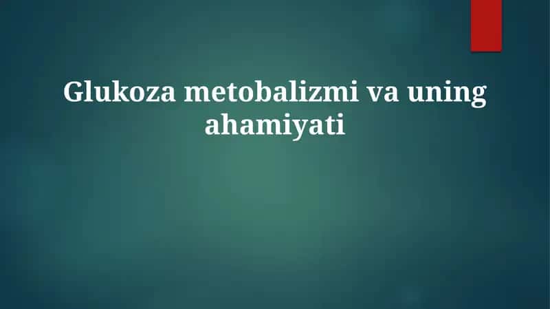 Glukozametobalizmivauningahamiyati 1