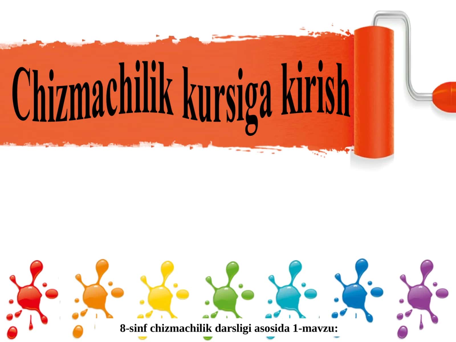 1-mavzu: Chizmachilikning paydo bo'lish tarixi 1