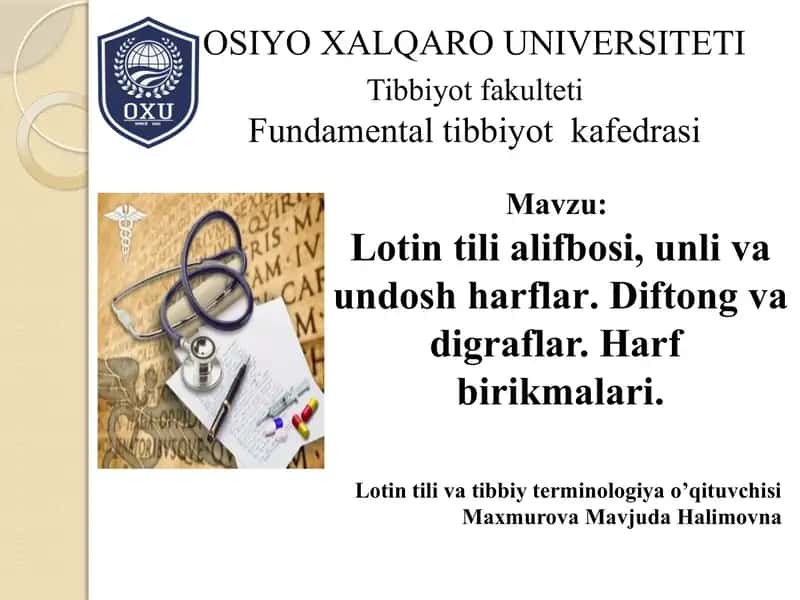 Lotin tilida alifbosi 1