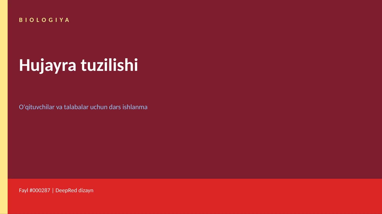 Hujayra tuzilishi 1