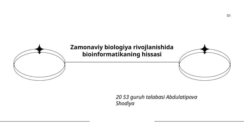 Genom tahlili va annotatsiyasida bioinformatika 1
