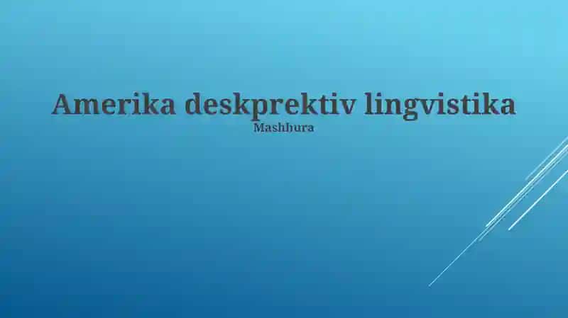 AQShda Til va Kimlik